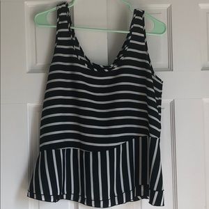Gap Tank Top with Ruffled Bottom.